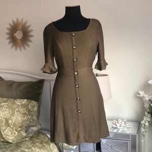 NWT olive green dress